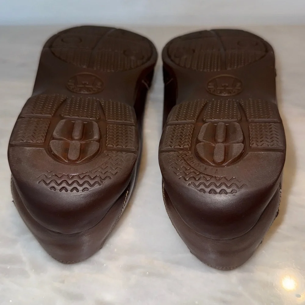 Mephisto Pistol Men’s Leather Loafers | Brown Slip-On Comfort Shoes Size 9.5